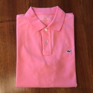Men’s XS pink Vineyard Vines ss polo